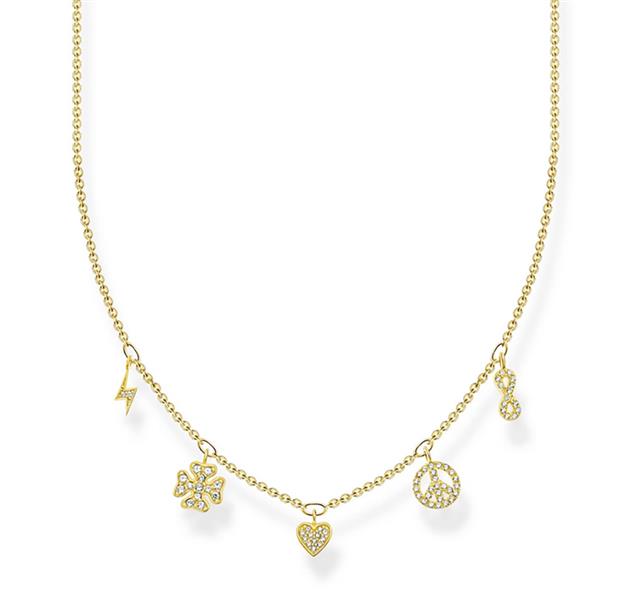 Thomas Sabo KE2123-414-14-L42V Damen Halskette gold  UVP: 198,-€ 15139