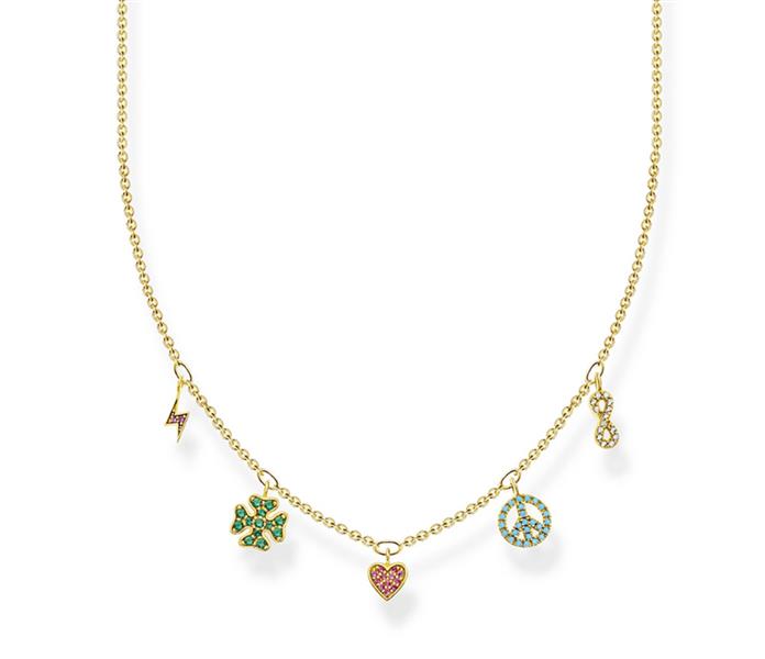 Thomas Sabo KE2123-488-7-L42V Damen Halskette gold  UVP: 239,-€ 15143