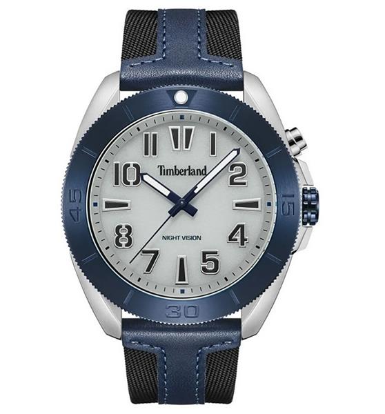 Timberland Herrenuhr TDWGP2201603 LEDER Nylon Blau Analog UVP:179,-€ 15201