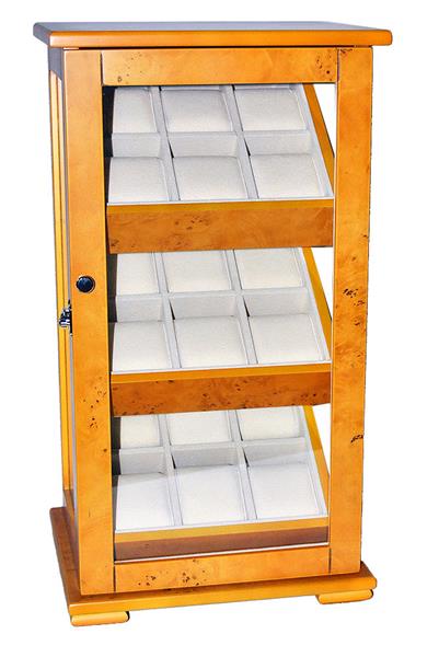 2. Wahl Uhrenvitrine Uhrenbox für 18 Armbanduhren Standvitrine 12517