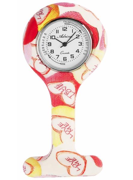 Krankenschwesteruhr Silikon Quarzuhrwerk 4100008-005 NEU 15293