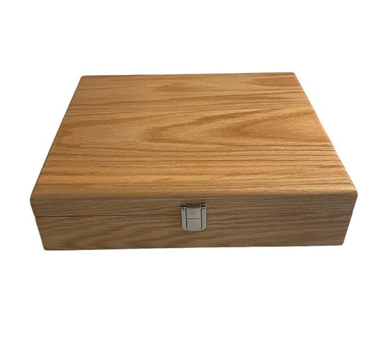 Uhrenkoffer Uhrenbox aus hellem Echtholz 10 Uhren 15296