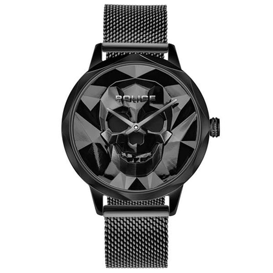 Orig. Police Damenuhr Anjar PL16074MSB/02MM edler Stahl schwarz UVP:149,-€ 15304