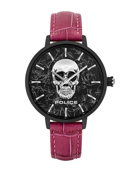 Orig. Police Damenuhr PL16032MSB/02 Leder pink Totenkopf UVP:129,-€ 15316