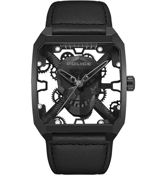 Orig. Police Herrenuhr PEWJA2227202 Leder schwarz Analog UVP:199,-€ 15334