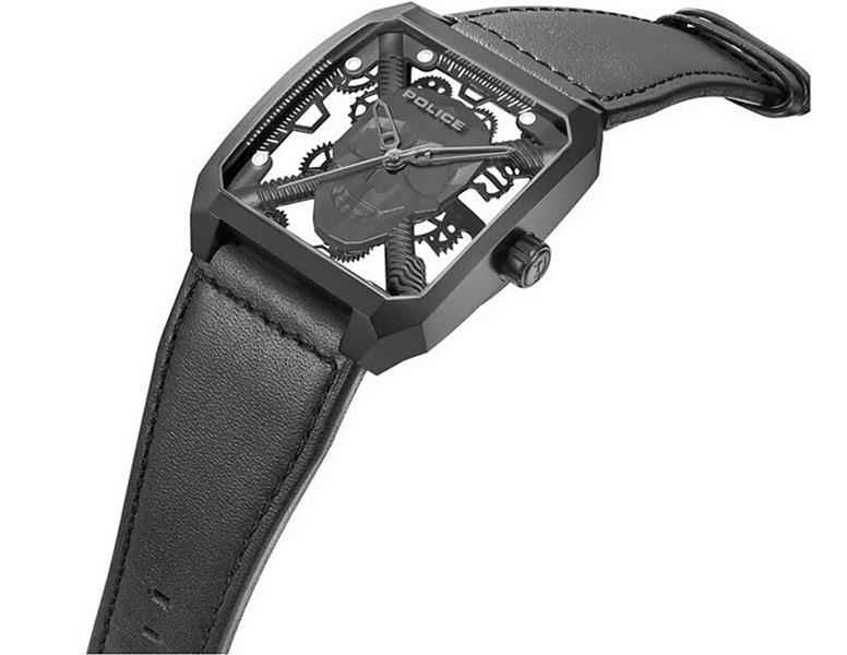 Orig. Police Herrenuhr PEWJA2227202 Leder schwarz Analog UVP:199,-€ 15334