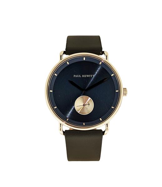 Paul Hewitt Herrenuhr Leder grau Analog Quarz UVP:179,-€ NEU 15335