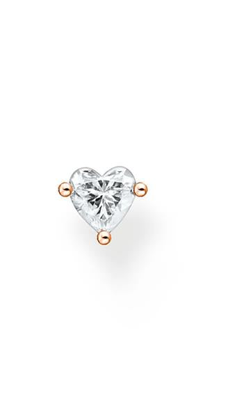 Thomas Sabo H2234-416-14 Damen einzel Ohrstecker HERZ roségold UVP:29,-€ 15369