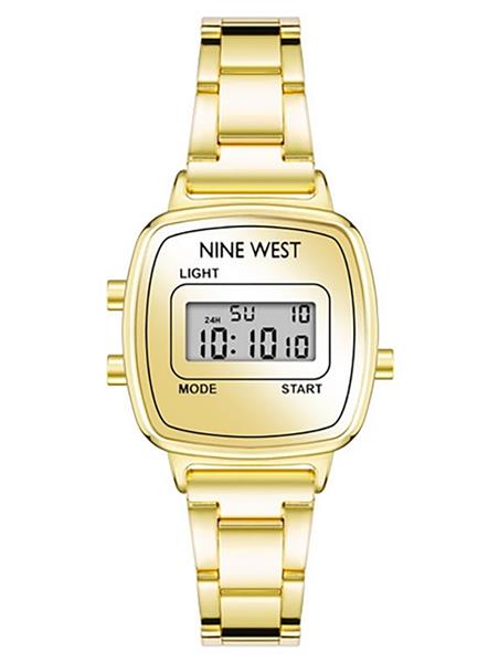 Nine West Damenuhr NW/2654CHGB DIGITAL Metall gold ALARM Licht UVP:49,-€ 15409
