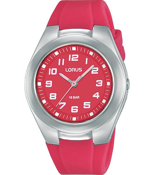 LORUS Kinderuhr RRX81GX9 Analog Silikon pink Quarz UVP: 35,-€ NEU 15451