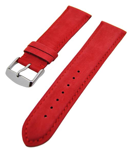 Uhrenarmband Kalbslederband kompatibel für Cartier Uhren Rot 22mm NEU 15484