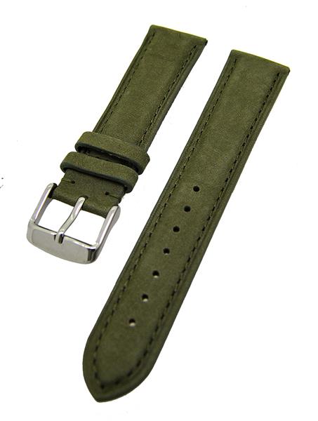 Uhrenarmband Kalbslederband kompatibel für Cartier Uhren Grün 18mm NEU 15490