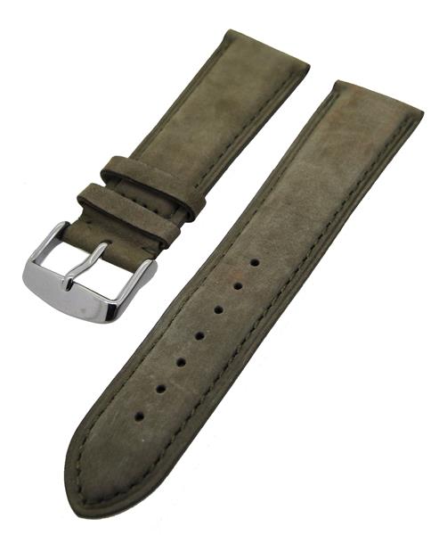 Uhrenarmband Kalbslederband kompatibel für Cartier Uhren Grün 22mm NEU 15502