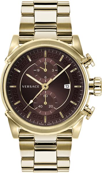 Orig. Versace Herrenuhr VEV4006 edler Stahl gold Datum Analog UVP:1540,-€ 14010