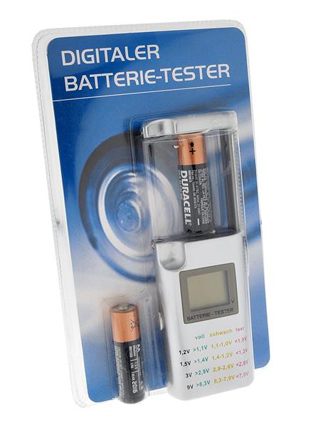 Digitaler Batterie-Tester verschiedene Batterien LC Display NEU 14825