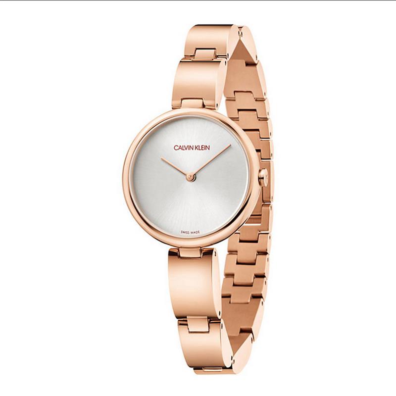 Calvin Klein Damen Armbanduhr K9U23646 edler Stahl roségold UVP: 289,00€ 14853