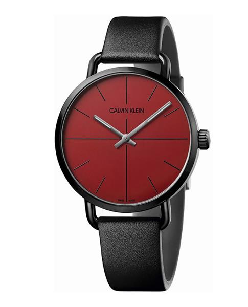 Calvin Klein Herren Armbanduhr K7B214CP Leder schwarz UVP: 239,00€ NEU 14861