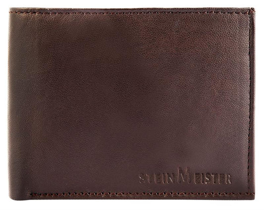 Steinmeister Geldbörse 3000422-002 ECHTLEDER Lamm Braun Querformat NEU 14927