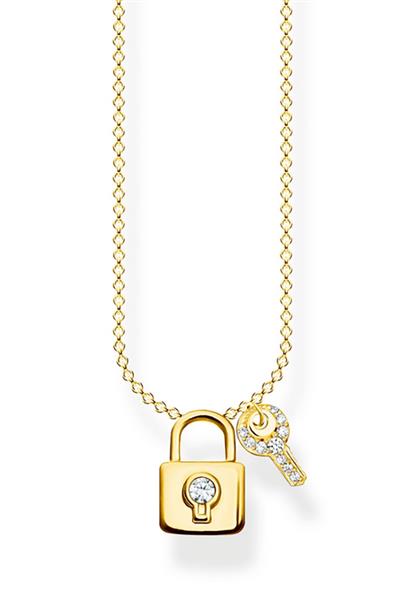 Thomas Sabo KE2122-414-14-L45V Damenhalskette gold Schloss  14956